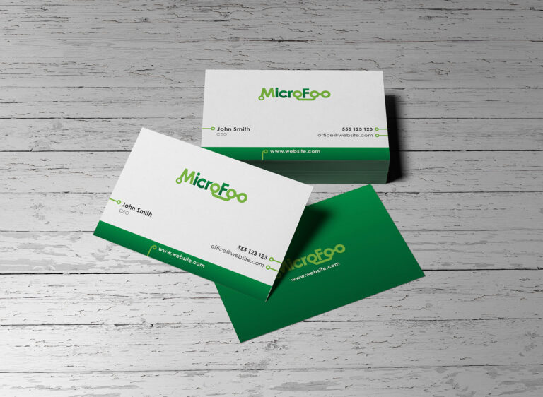 projekt wizytowek dla microfoo