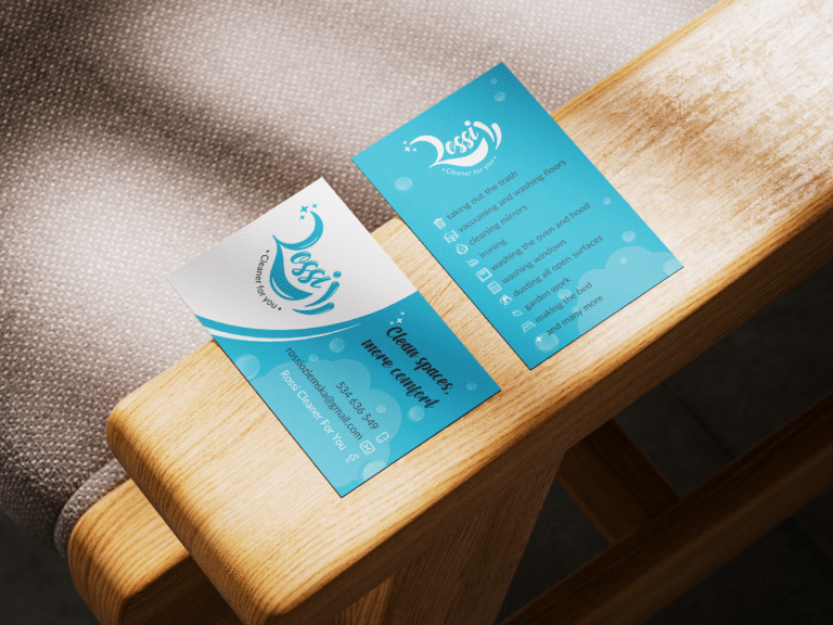 projekt wizytówek dla rossi