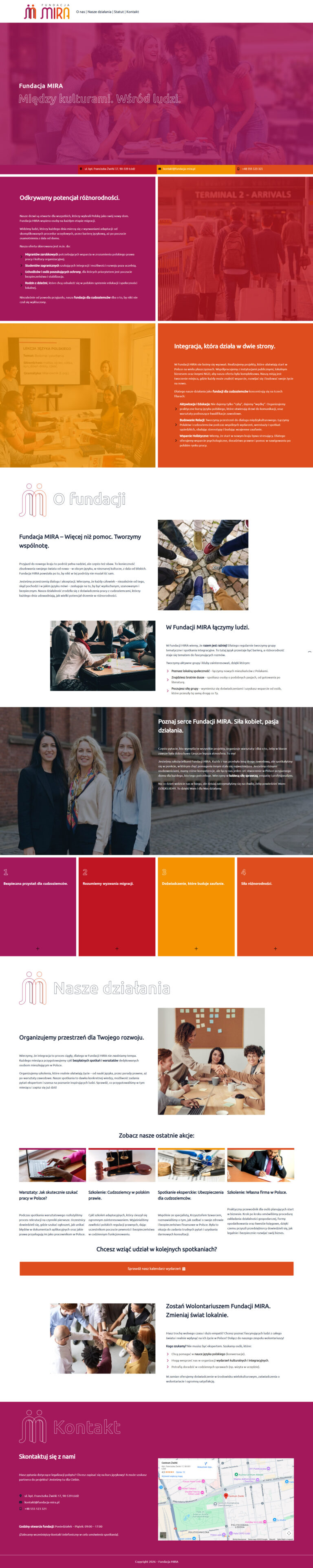 projekt strony internetowej